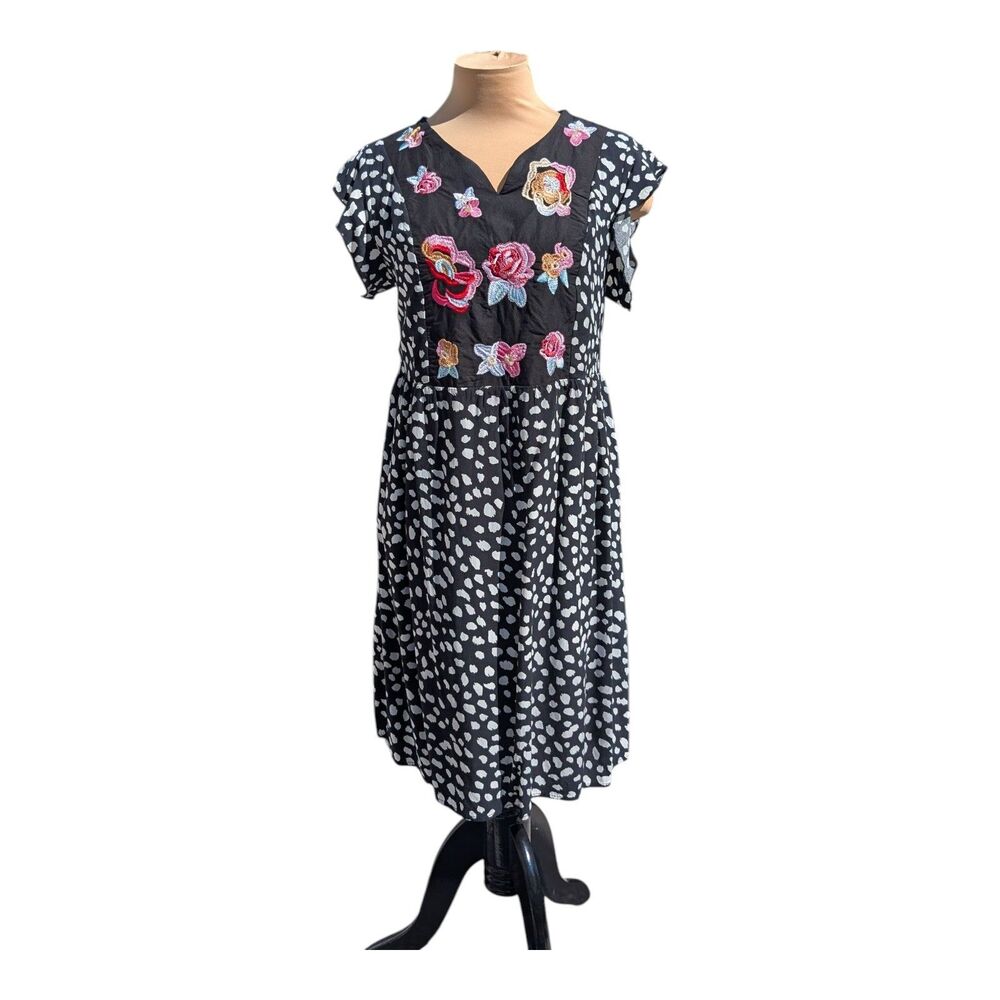 KIRUNDO Women’s Summer Leopard Mini Dress Sleeveless Flowy Size Small